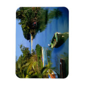 ジャマイカのオチョリオス付近の風光明媚な川 マグネット (縦)