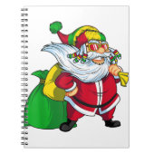 ジャマイカのクリスマスラスタサンタクロスラスタファリアン.p ノートブック (正面)