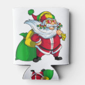 ジャマイカのクリスマスラスタサンタクロスラスタファリアン.p 缶クーラー (裏面)