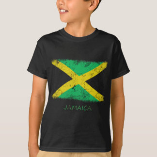 ジャマイカのグランジな旗 Tシャツ