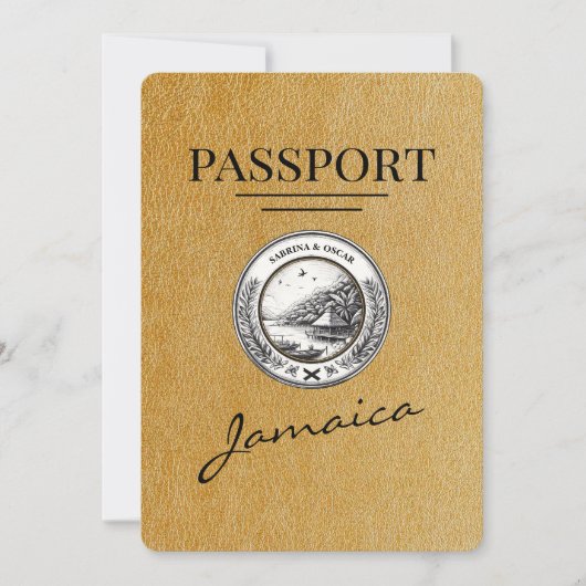 ジャマイカのゴールドパスポート Save The Date セーブザデート (正面)