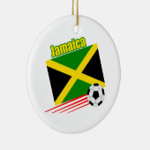 ジャマイカのサッカーチーム セラミックオーナメント (右)
