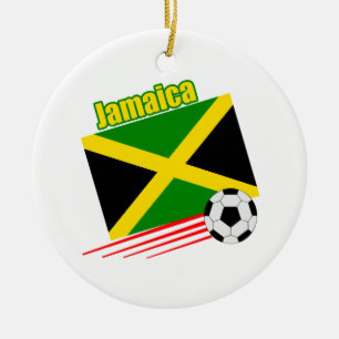 ジャマイカのサッカーチーム セラミックオーナメント