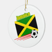 ジャマイカのサッカーチーム セラミックオーナメント (左)
