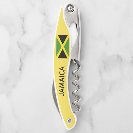 ジャマイカのジャマイカの旗旅行カリブ島 ソムリエナイフ (裏面)