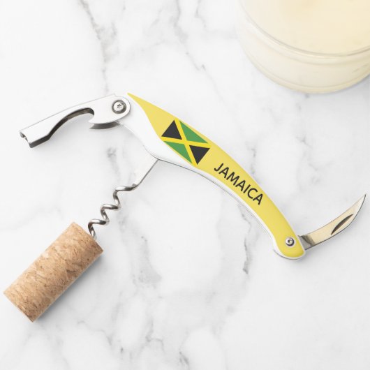 ジャマイカのジャマイカの旗旅行カリブ島 ソムリエナイフ (正面)