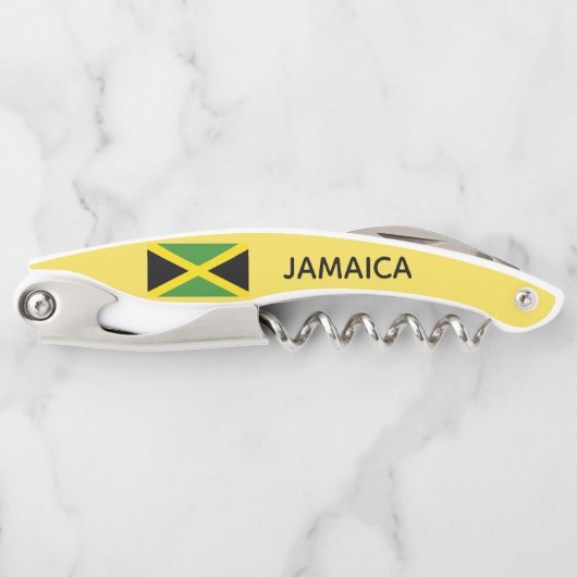 ジャマイカのジャマイカの旗旅行カリブ島 ソムリエナイフ (正面)