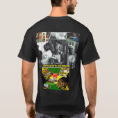 ジャマイカのジャマイカ運動ジャマイカの人々の基本的な黒いTシャツ Tシャツ (裏面)