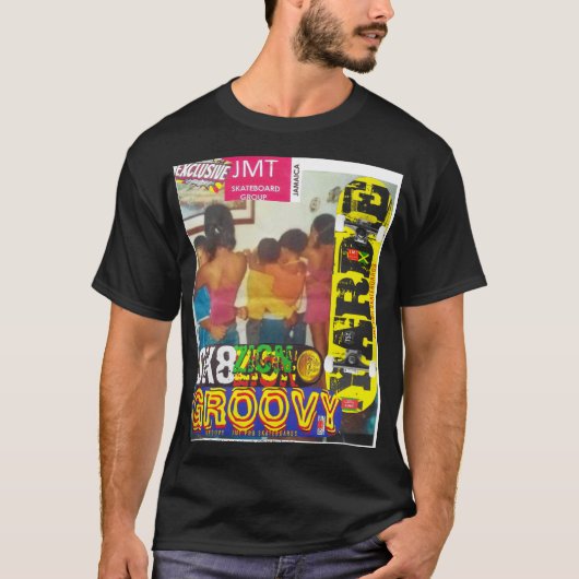 ジャマイカのスローダンス/LOVEベーシックDark Tシャツ (正面)