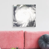 ジャマイカのハリケーン・グスタフ キャンバスプリント (インサイチュ (リビング))