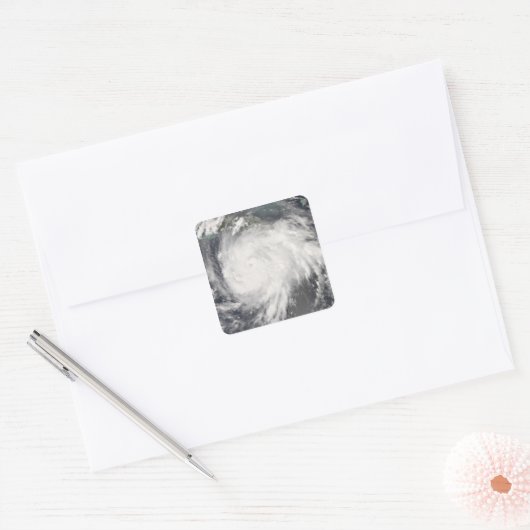 ジャマイカのハリケーン・グスタフ スクエアシール (封筒)