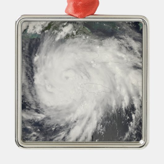 ジャマイカのハリケーン・グスタフ メタルオーナメント (正面)