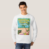 ジャマイカのバンブービーチ Tシャツ (正面フル)