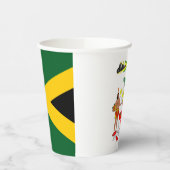 ジャマイカのフラッグコートアーム紙カップ 紙コップ (左)