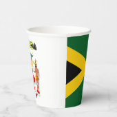 ジャマイカのフラッグコートアーム紙カップ 紙コップ (右)