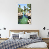 ジャマイカのブラックリバータウン、アリゲーターホール キャンバスプリント (インサイチュ (寝室))