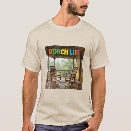 ジャマイカのポーチライフ Tシャツ (正面)