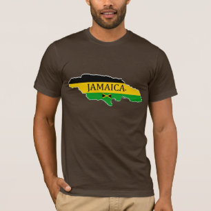 ジャマイカのマップデザイナー名ブランドTシャツ Tシャツ