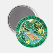 ジャマイカのマーサ・ブレ川 マグネット (正面/裏面)