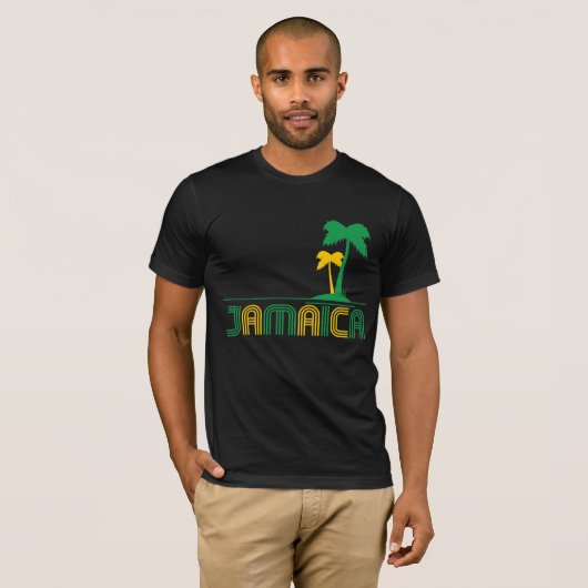 ジャマイカのレトロのTシャツ Tシャツ (正面フル)