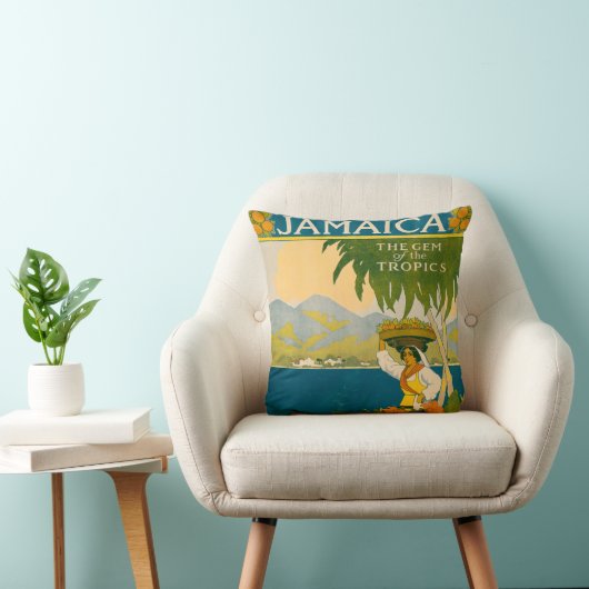 ジャマイカのヴィンテージ旅行ポスター クッション (椅子)