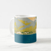 ジャマイカのヴィンテージ旅行ポスター コーヒーマグカップ (正面左)