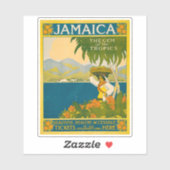 ジャマイカのヴィンテージ旅行ポスター シール (シート)