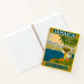 ジャマイカのヴィンテージ旅行ポスター ノートブック (内部)
