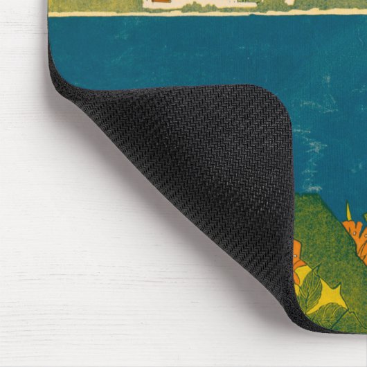 ジャマイカのヴィンテージ旅行ポスター マウスパッド (コーナー)