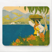 ジャマイカのヴィンテージ旅行ポスター マウスパッド (正面)