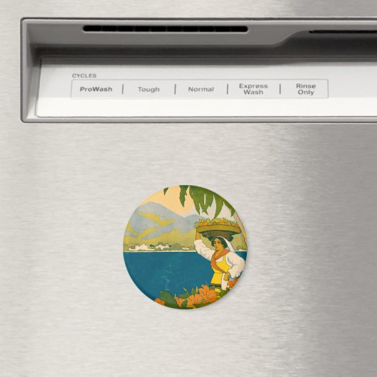 ジャマイカのヴィンテージ旅行ポスター マグネット (インサイチュ (食洗機))