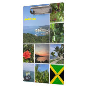 ジャマイカの写真コラージュ クリップボード (左)