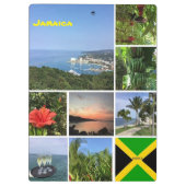 ジャマイカの写真コラージュ クリップボード (裏面)