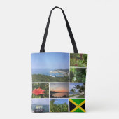 ジャマイカの写真コラージュ トートバッグ (裏面)