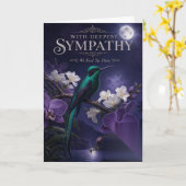 ジャマイカの喪に服すカード「Deepest Sympathy(深いお悔やみ)」 カード (黄色い花)