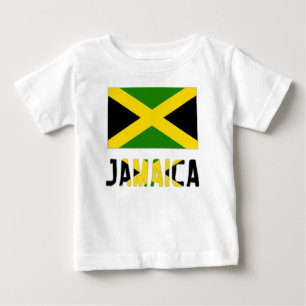 ジャマイカの国旗とジャマイカ ベビーTシャツ