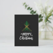ジャマイカの国旗と一緒にメリークリスマス シーズンポストカード (スタンド正面)
