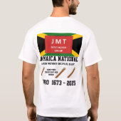 ジャマイカの国民的英雄。ベーシックダークTシャツ Tシャツ (裏面)