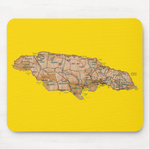 ジャマイカの地図のマウスパッド マウスパッド