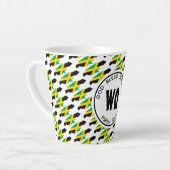 ジャマイカの地図カスタマイズ可能なジャマイカ カフェラテマグ (左アングル)