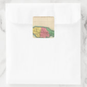 ジャマイカの地図 スクエアシール (バッグ)