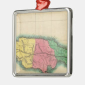 ジャマイカの地図 メタルオーナメント (左)