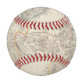 ジャマイカの地図 野球ボール (裏面)