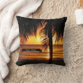 ジャマイカの夕日 クッション (ブランケット)