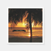 ジャマイカの夕日 スタンダードカクテルナプキン (正面)