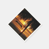 ジャマイカの夕日 スタンダードカクテルナプキン (角)