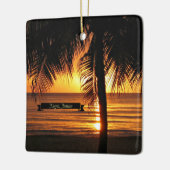 ジャマイカの夕日 セラミックオーナメント (左)