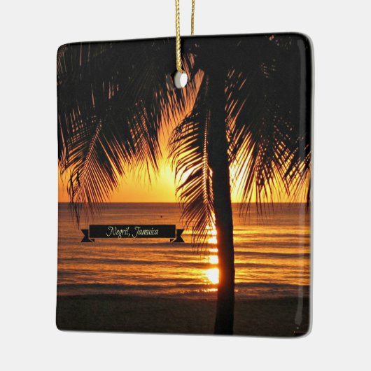 ジャマイカの夕日 セラミックオーナメント (左)