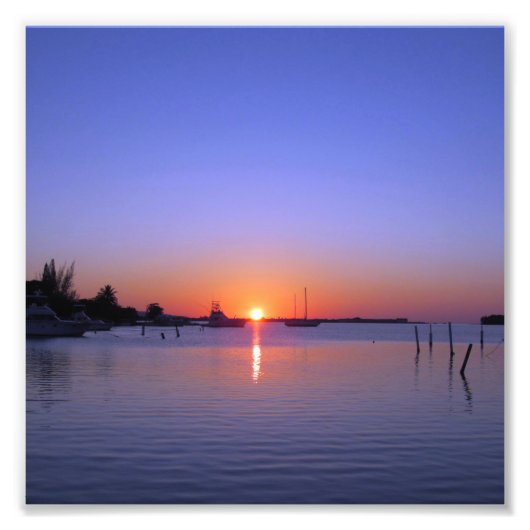 ジャマイカの夕日 フォトプリント            (正面)