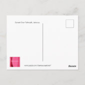 ジャマイカの夕日 ポストカード (裏面)